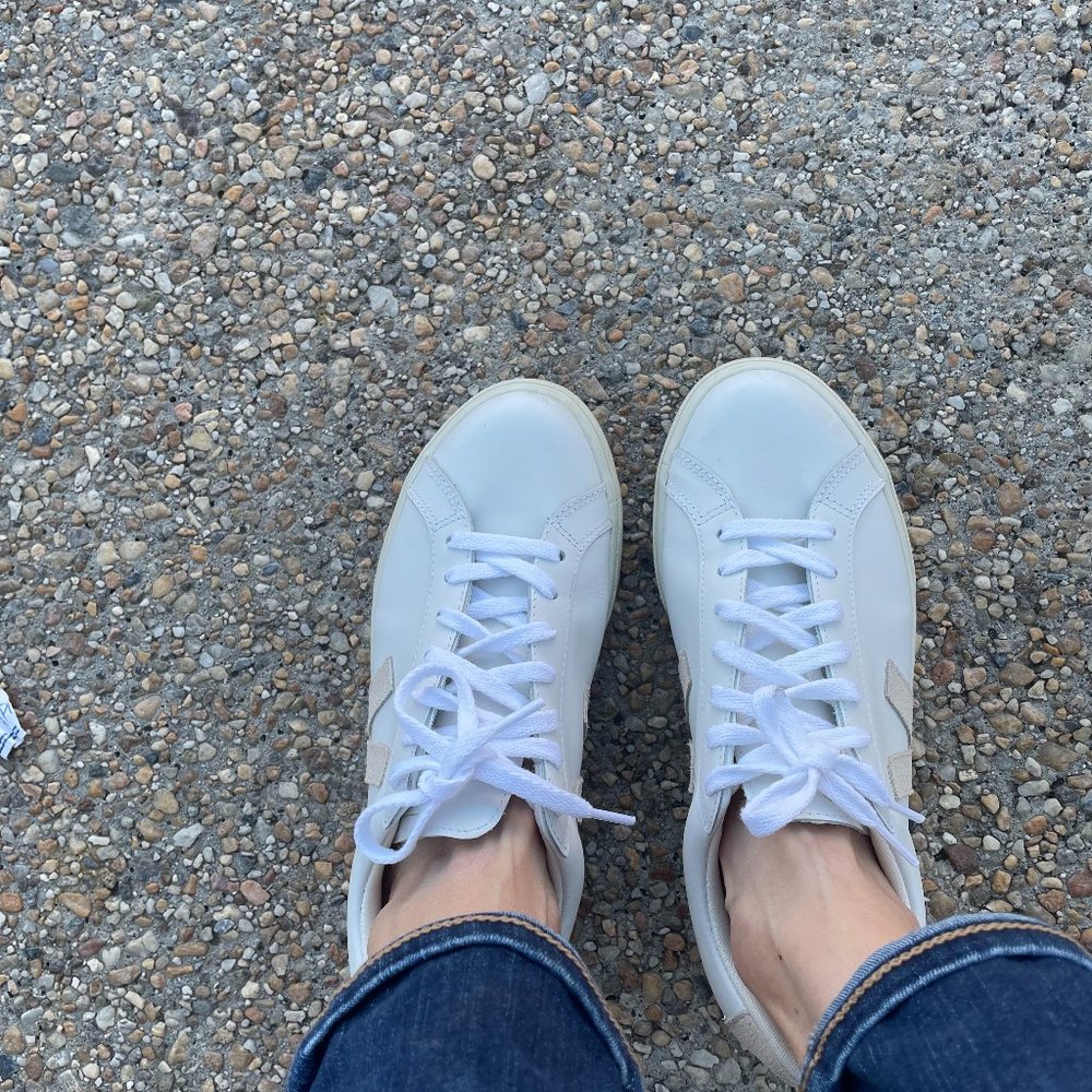 VEJA ESPLAR LEATHER WHITE SABLE size 9 US